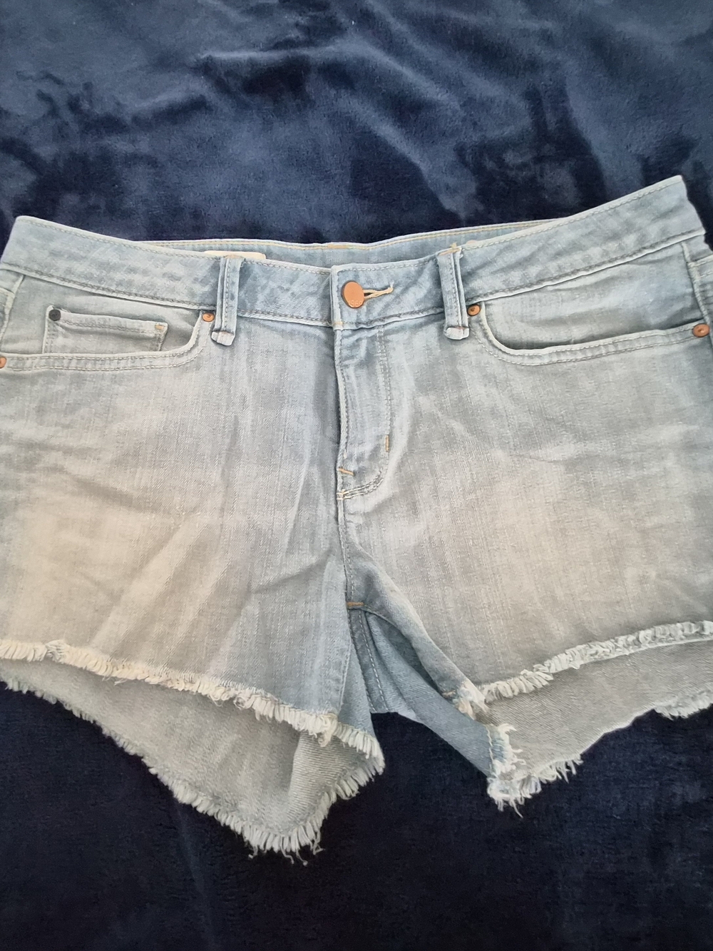 GAP Summer Cut Off Faded Light Blue Denim Shorts